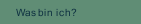 Was bin ich?
